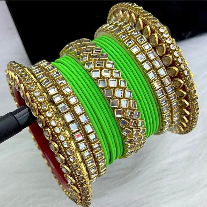 Manisha Jewellery Gold Plated Bangles Set