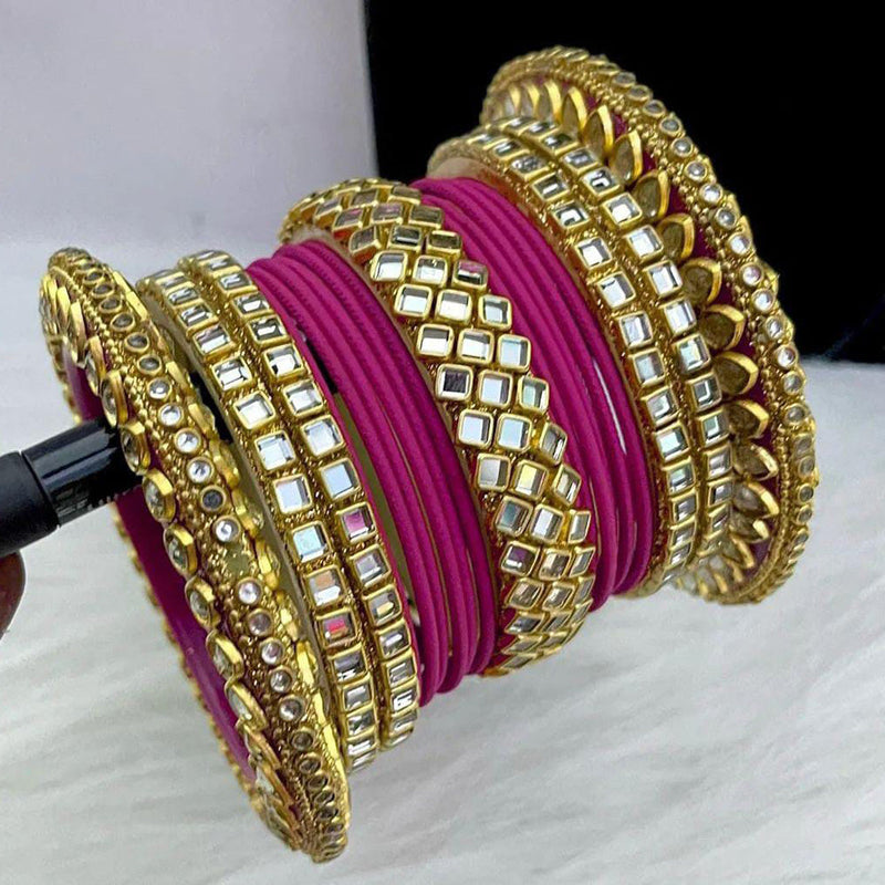 Manisha Jewellery Gold Plated Bangles Set