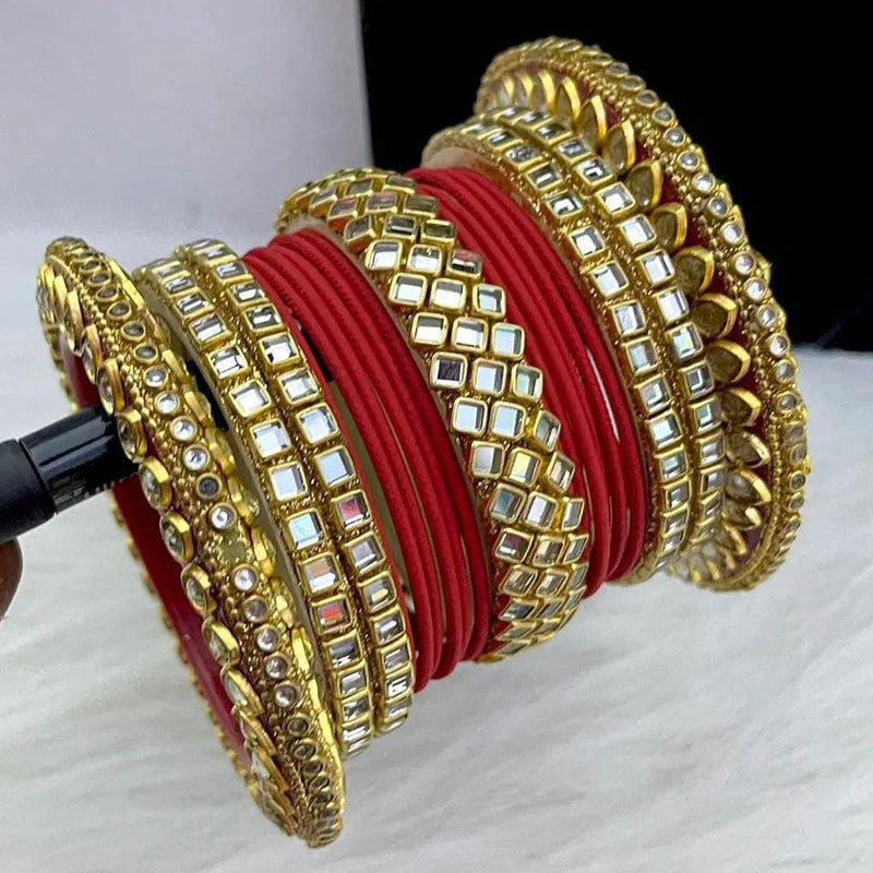 Manisha Jewellery Gold Plated Bangles Set