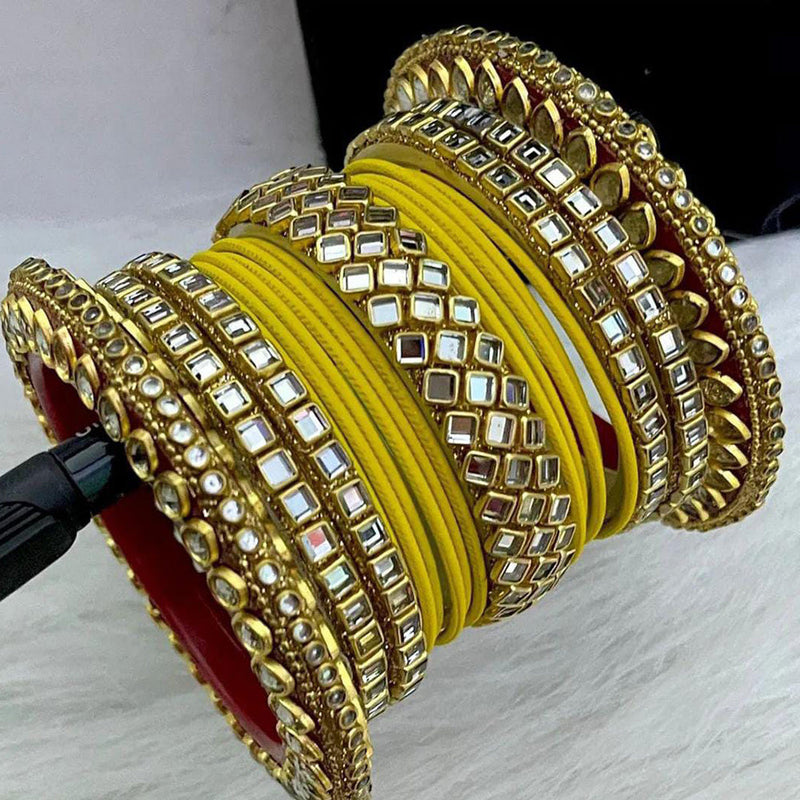 Manisha Jewellery Gold Plated Bangles Set