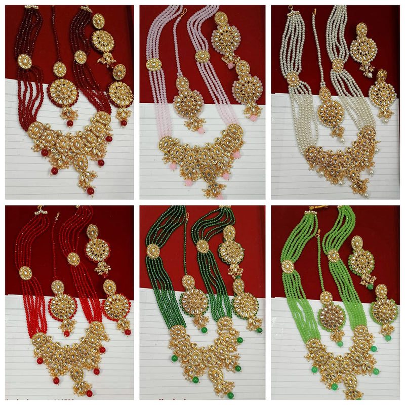 Manisha Jewellery Gold Plated Long Necklace Set