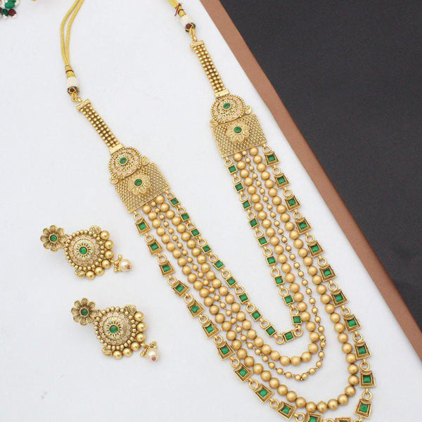 Manisha Jewellery Gold Plated Long Necklace Set