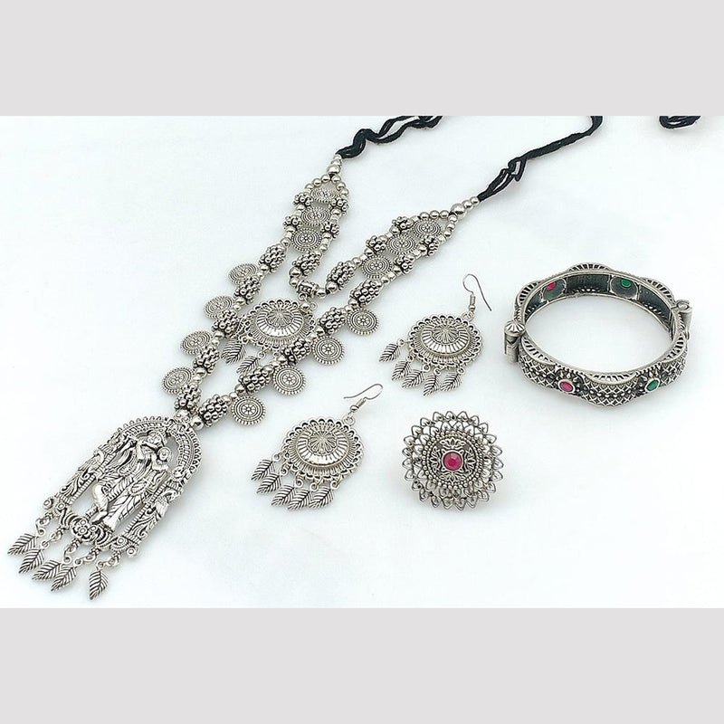 Manisha Jewellery Oxidised Plated Combo Set