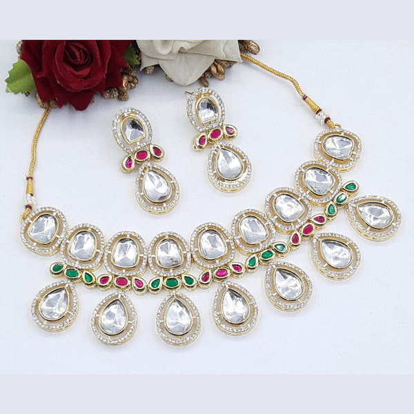 Manisha Jewellery Gold Plated Crystal Stone Necklace Set