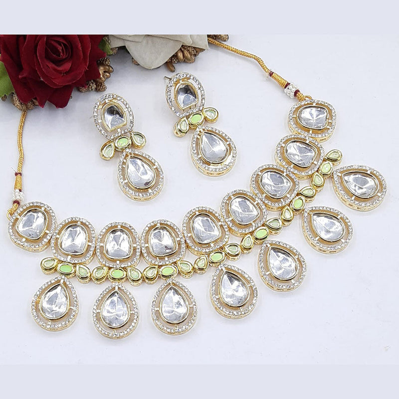 Manisha Jewellery Gold Plated Crystal Stone Necklace Set