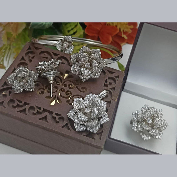 Manisha Jewellery Silver Plated AD Combo