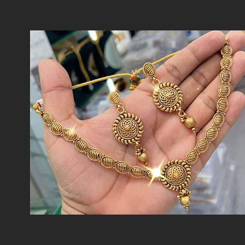 Manisha Jewellery Gold Plated Necklace Set