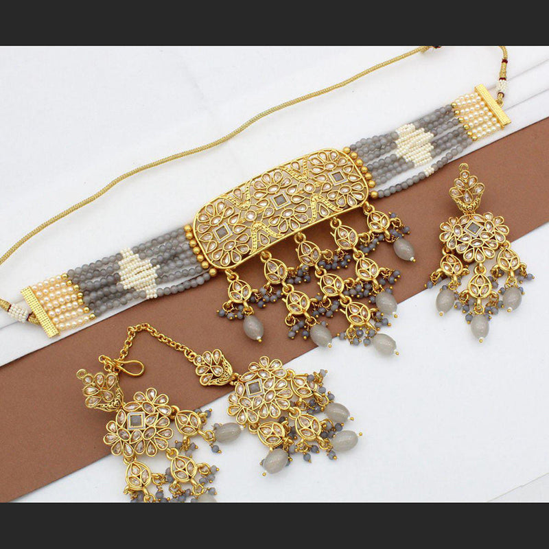 Manisha Jewellery Reverse AD Choker Necklace Set
