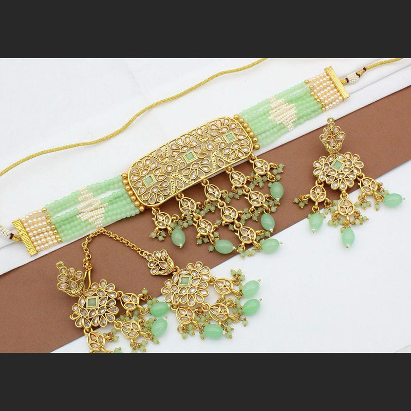 Manisha Jewellery Reverse AD Choker Necklace Set