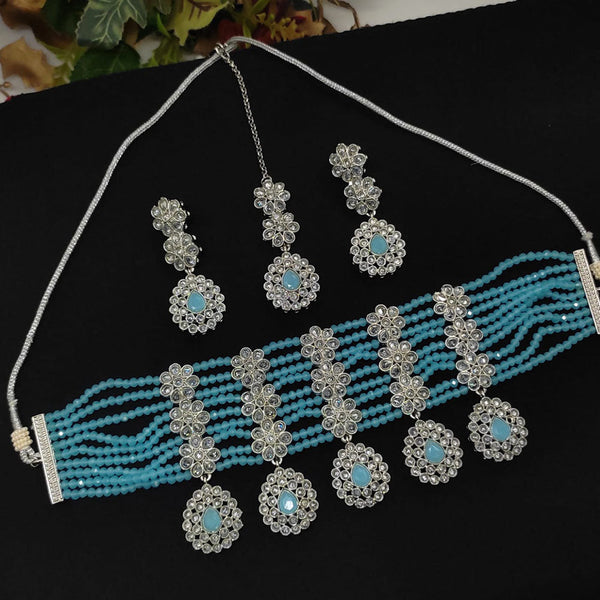 Manisha Jewellery Crystal Stone Choker Necklace Set