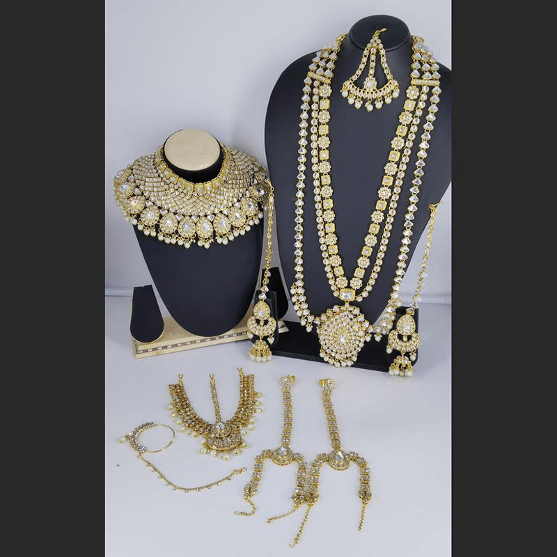 Manisha Jewellery Gold Plated Kundan Bridal Set