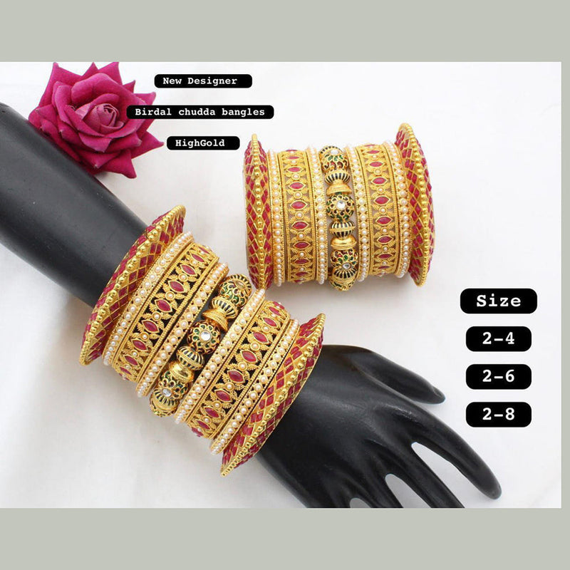 Manisha Jewellery Gold Plated Bangles Set