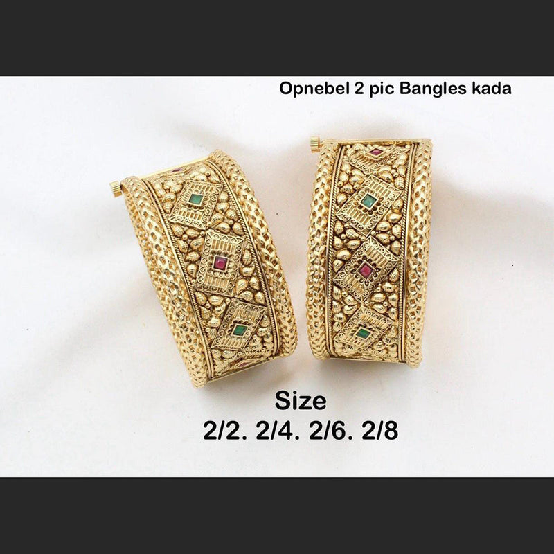 Manisha Jewellery Gold Plated Bangles Set