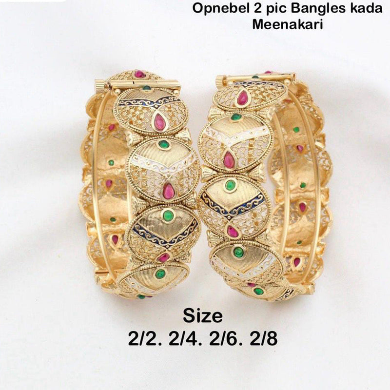 Manisha Jewellery Gold Plated Bangles Set