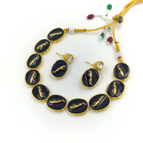 Manisha Jewellery Gold Plated Meenakari Necklace Set