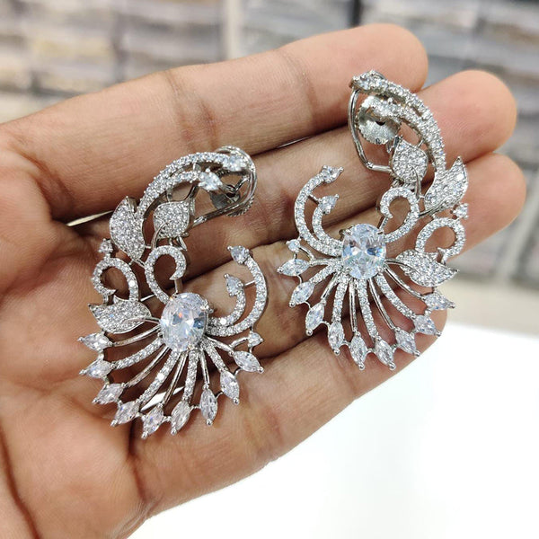 Manisha Jewellery Silver Plated Dangler Earrings