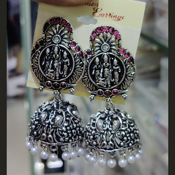 Manisha Jewellery Oxidised Jhumki Earrings