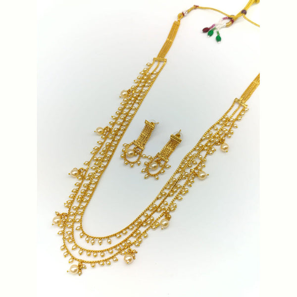 Manisha Jewellery Gold Plated Long Necklace Set