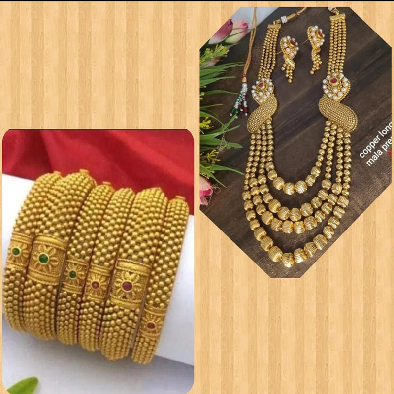 Manisha Jewellery Gold Plated Combo Set