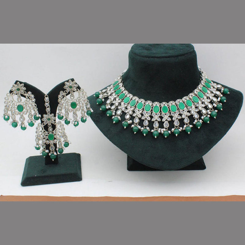 Manisha Jewellery Silver Plated Necklace Set