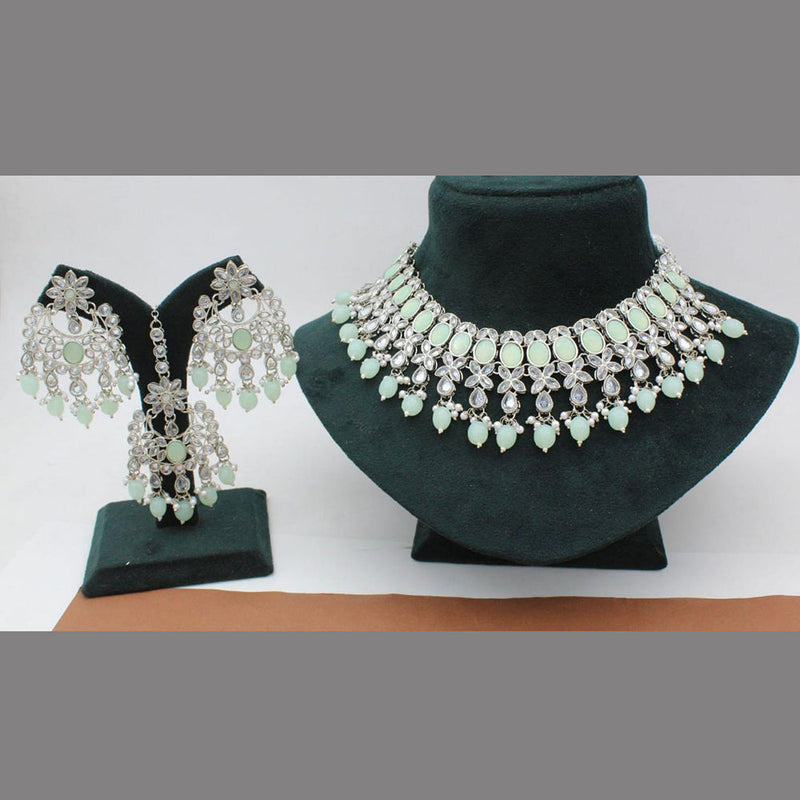 Manisha Jewellery Silver Plated Necklace Set