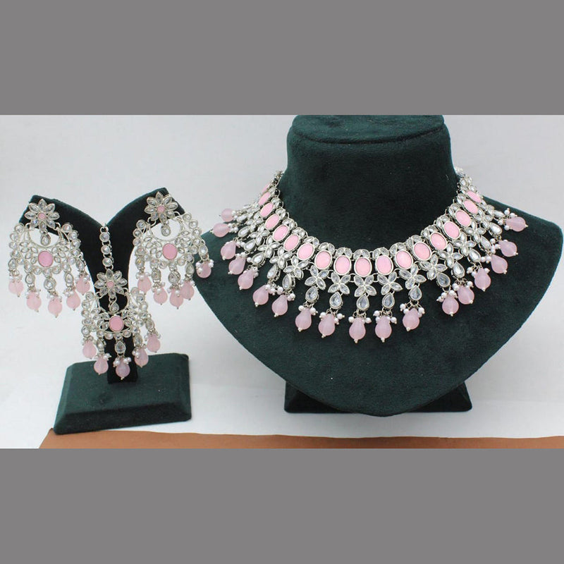 Manisha Jewellery Silver Plated Necklace Set