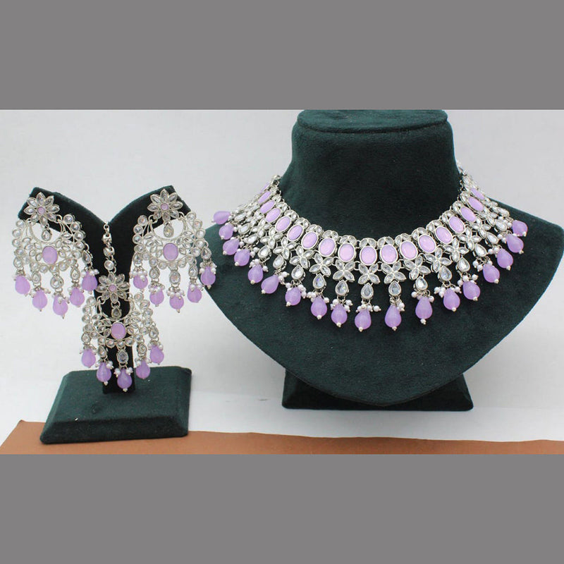 Manisha Jewellery Silver Plated Necklace Set