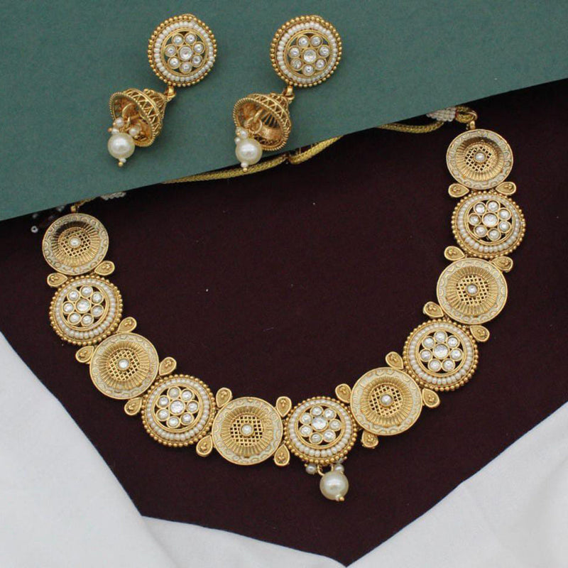 Manisha Jewellery Copper Finish Necklace Set