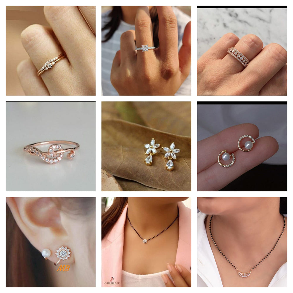 Manisha Jewellery Rose Gold Plated Combo Set