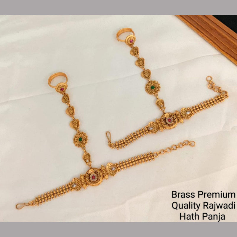 Manisha Jewellery Brass Rajwadi Hath Panja