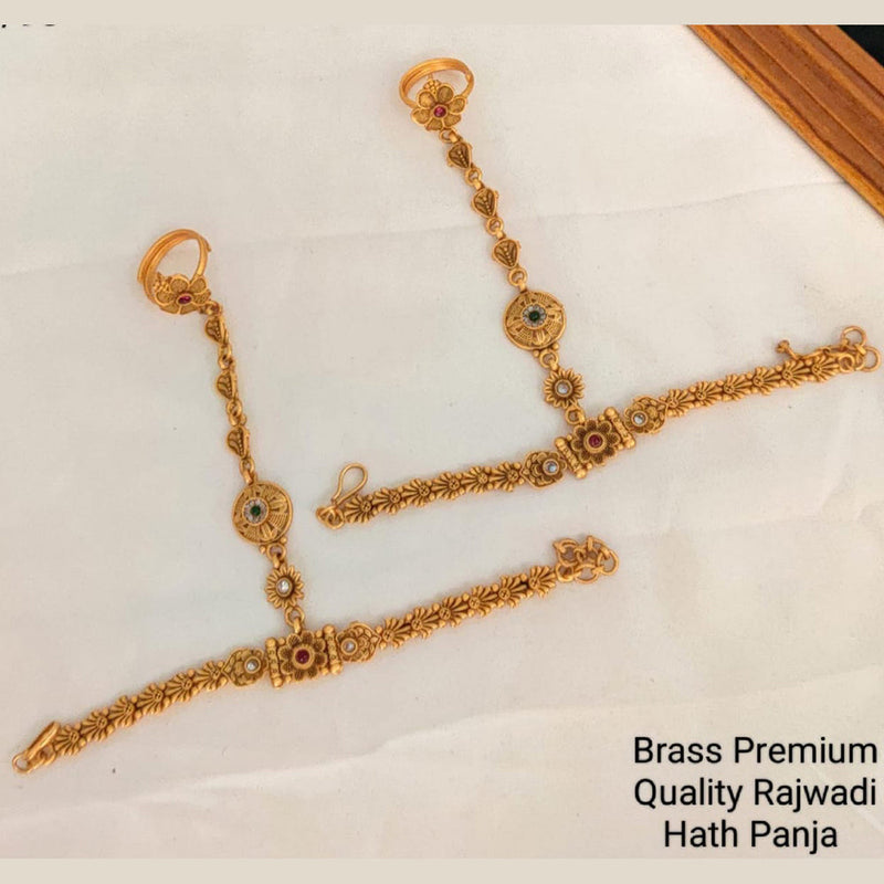 Manisha Jewellery Brass Rajwadi Hath Panja