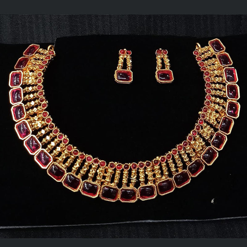 Manisha Jewellery Gold Plated Necklace Set