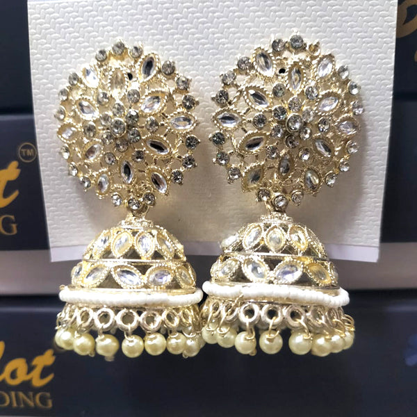 Manisha Jewellery Kundan Jhumki Earrings