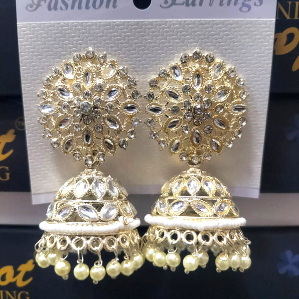 Manisha Jewellery Kundan Jhumki Earrings