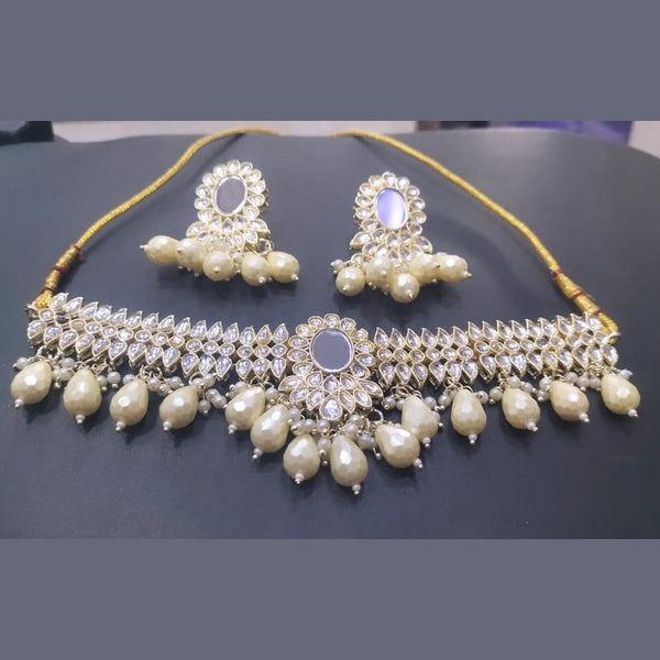 Manisha Jewellery Gold Plated Kundan Necklace Set