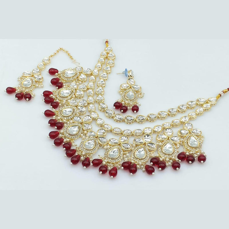 Manisha Jewellery Gold Plated Kundan Necklace Set