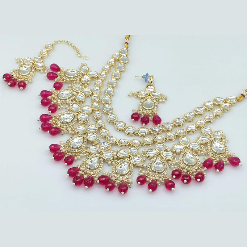 Manisha Jewellery Gold Plated Kundan Necklace Set