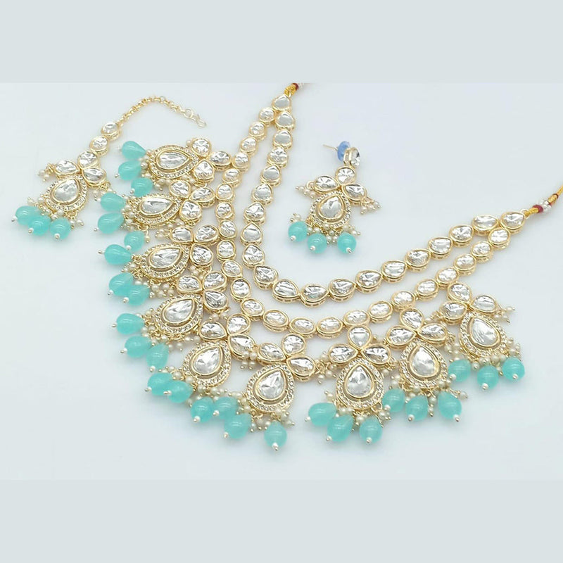 Manisha Jewellery Gold Plated Kundan Necklace Set