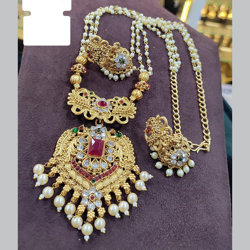 Manisha Jewellery Gold Plated Austrian Necklace Set