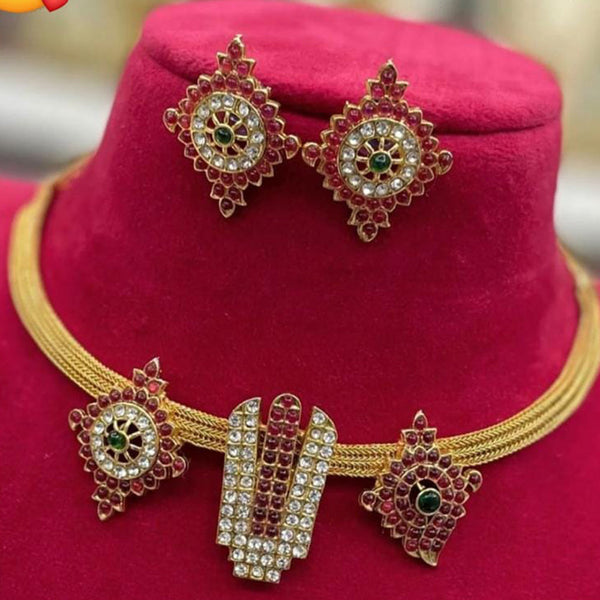 Manisha Jewellery Gold Plated Austrian Necklace Set