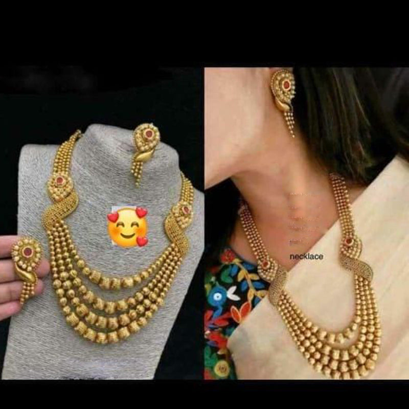 Manisha Jewellery Gold Plated  Necklace Set