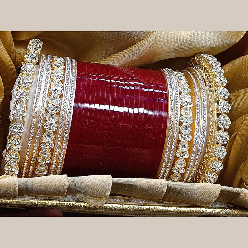 Manisha Jewellery Gold Plated Acrylic Bangles Set