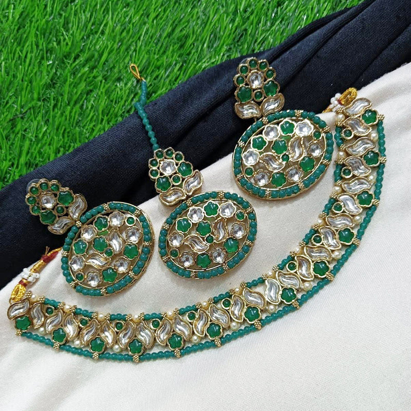 Manisha Jewellery Gold Plated Kundan Necklace Set