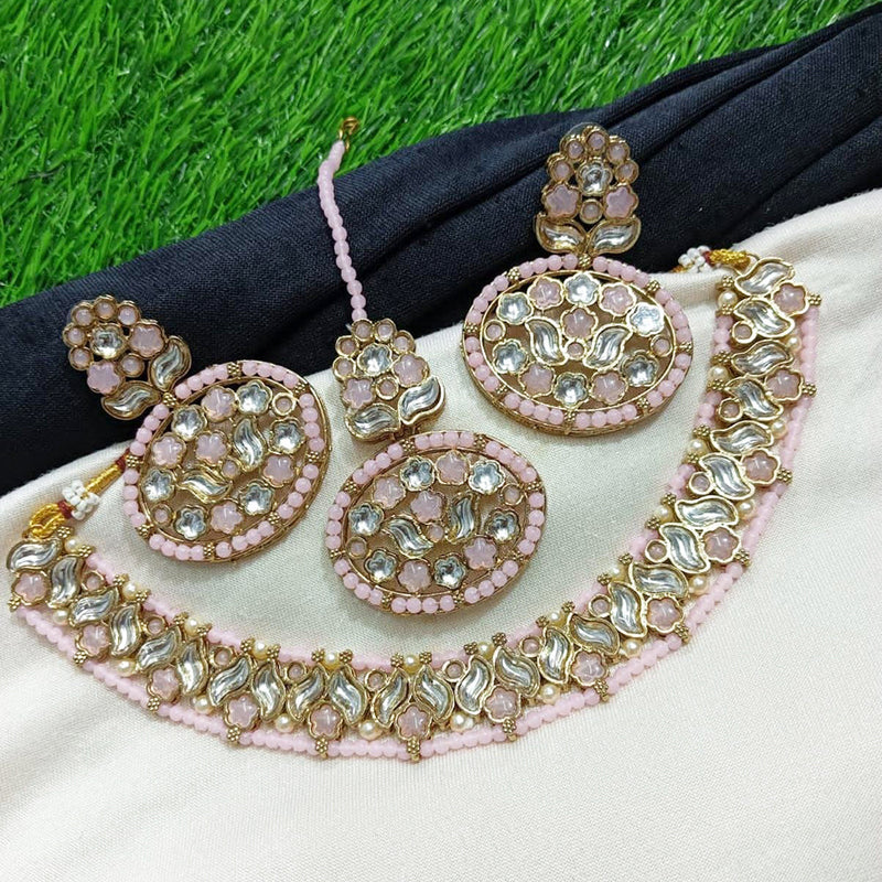 Manisha Jewellery Gold Plated Kundan Necklace Set