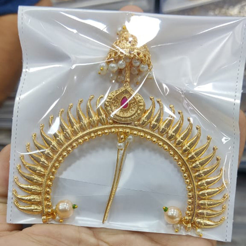 Manisha Jewellery Gold Plated Hair Brooch