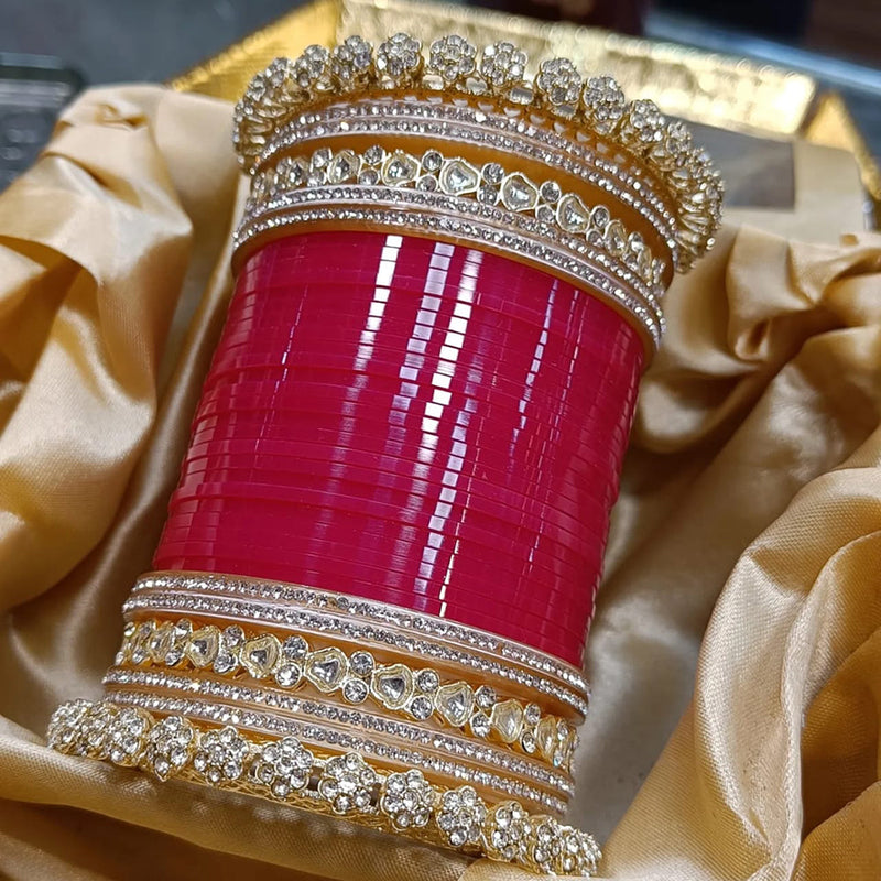 Manisha Jewellery Gold Plated Bridal Bangles Set