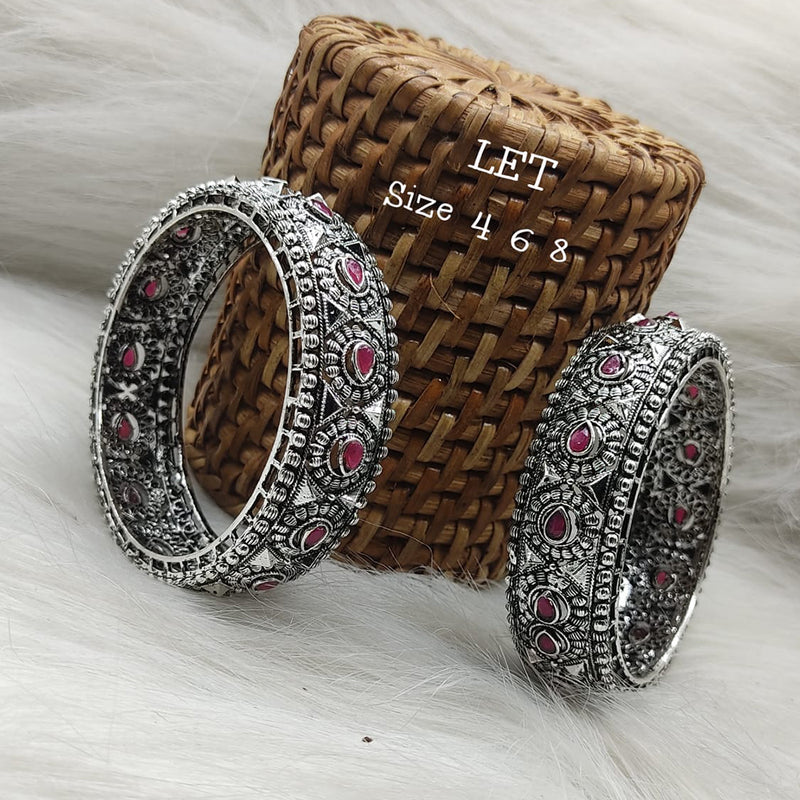 Lucentarts Jewellery Oxidized Bangles Set