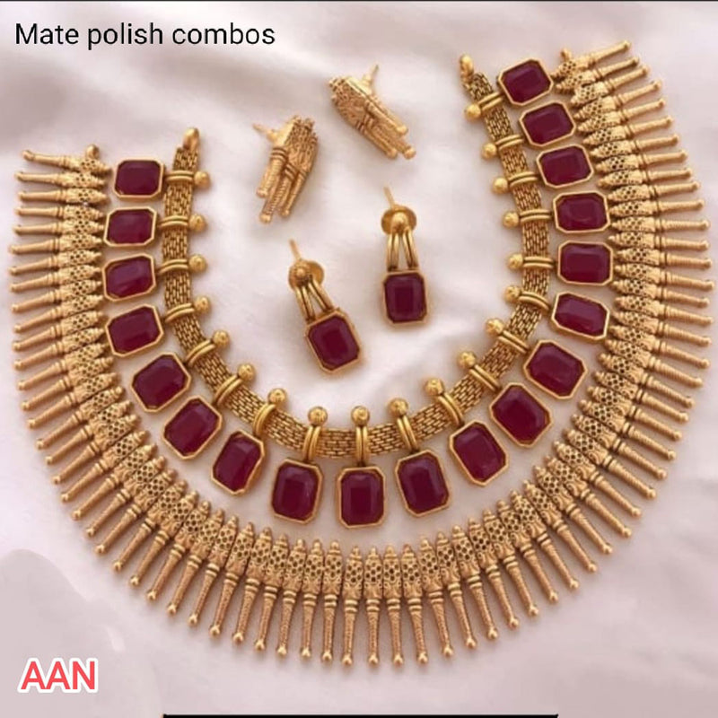 Lucentarts Jewellery Pota Gold Plated Necklace Set