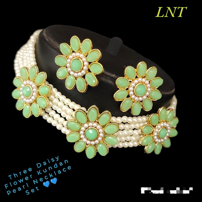 Lucentarts Jewellery Kundan Stone Choker Necklace Set