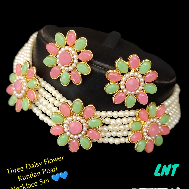 Lucentarts Jewellery Kundan Stone Choker Necklace Set